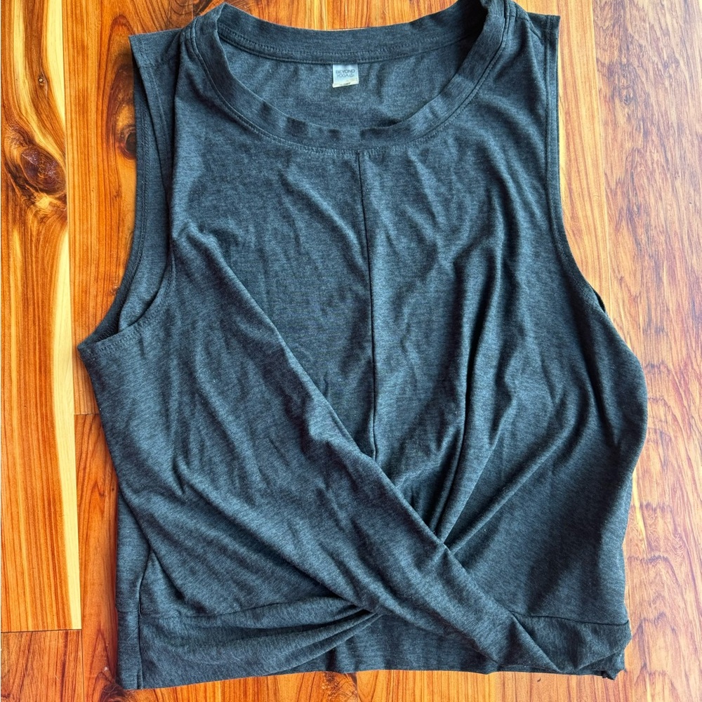 Gray Sleeveless Top